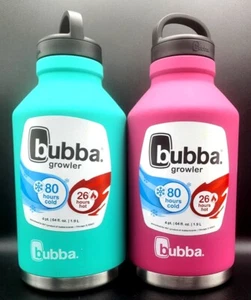 1 BUBBA GROWLER Vacuum Insulated Stainless Steel 64 oz-Color Choice Pink or Teal - Picture 1 of 25