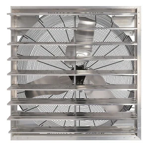 Hurricane Pro Shutter Exhaust Fan with 3 Metal Blades and Button Controller, 36" - Picture 1 of 9