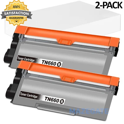 2PK TN660 Toner Cartridges For Brother MFC-L2700DW HL-L2300D DCP-L2500D TN630 - Image 1 of 2