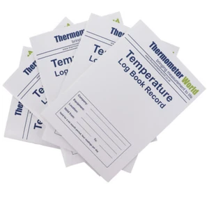 5 X LIBROS DE REGISTRO DE TEMPERATURA 6 MESES REGISTRO REFRIGERADOR CONGELADOR ALIMENTOS REFRIGERADOS EN-112 - Imagen 1 de 5