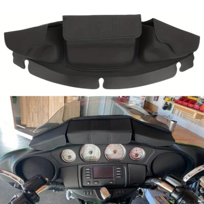 Bolsa de bolsillo para parabrisas de 3 bolsillos bolsa de sillín para Harley Touring Electra Glide 14+ Foto 1 de 4