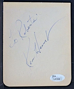 Autografo vintage firmato Ken Hunt Baseball Outfielder & Gerry Arrigo Mets JSA/COA - Foto 1 di 1