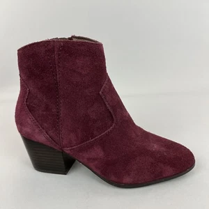 Aldo Marecchia Leather Suede Ankle Zip Up Cowboy Western Bootie Boots EU38 UK5 - Picture 1 of 14