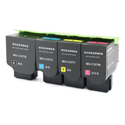 New Toner Cartridges for Sharp MX-C35TB MX-C357F MX-C407P Printer High Yield US - Image 1 of 4