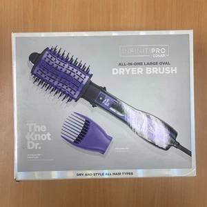 INFINITI PRO The Knot Dr. All-in-One Dryer Brush Wet/Dry Styler Black/Purple - Picture 1 of 4