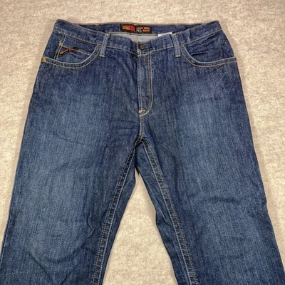 Ariat FR M4 Low Rise Boot Jeans Mens 40x34 Mens Blue Denim Fire Resistant *39x33 - Image 1 of 4
