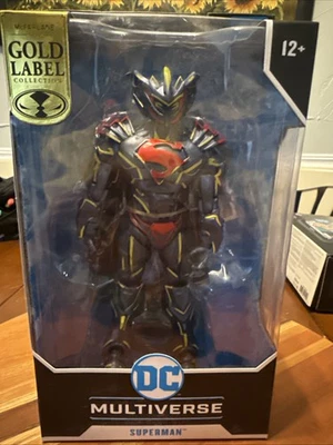DC Multiverse Superman Energized Unchained Armor McFarlane Gold Label - Imagem 1 de 4