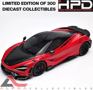 HPD 18006 1:18 McLAREN 765LT (VERMILLION ROJO Y FIBRA DE CARBONO) L.E. 300 - Imagen 1 de 10