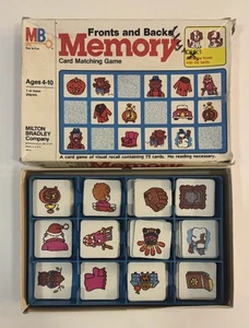 VINTAGE 1980 Memory Matching Card Game FRONTS And BACKS Complete All 72 Cards - Bild 1 von 4