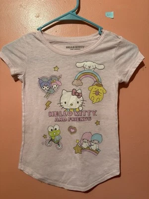 Sanrio Kids TShirt S Small Light Pink Short Sleeve Tee Shirt Little Twin Stars - Image 1 of 4