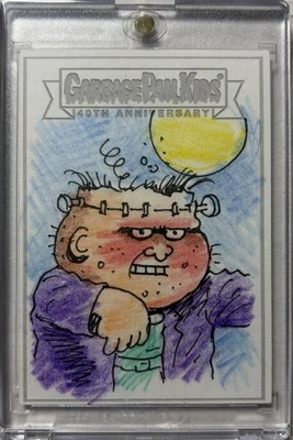 2025 Topps Garbage Pail Kids 40th FRANK N. STEIN OG Artist TOM BUNK Sketch Card - Image 1 of 3