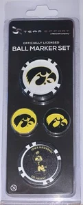 Juego de marcadores de pelota universitarios WinCraft IOWA HAWKEYES ~ con licencia oficial ~ NUEVO - Imagen 1 de 2