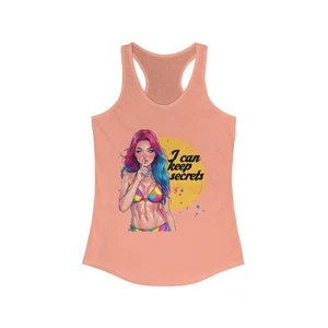 I Can Keep Secrets Sexy Women’s Sleeveless Beach Tank Top Fun Summer Wear Shirt - Picture 1 of 19