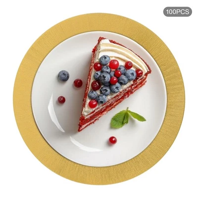 100 PCS Charger Plates Set, Round Charger PlateS for Wedding Party - Image 1 of 4