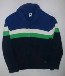 Janie and Jack Boys Sweater Full Zip Cardigan Cotton Knit Size 6 - Picture 1 of 6