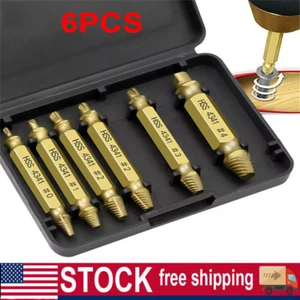 Broken Bolt Remover Fast Damaged Screw Extractor Speed Out Drill Bits Tool - Picture 1 of 12