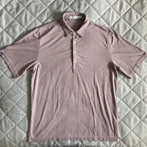 Criquet Polo Shirt Mens Large Purple Golf Casual Pima Stretch Austin Texas - Picture 1 of 9