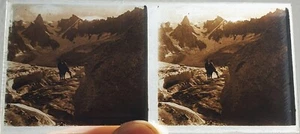 Photo plate glass début 1900 - 12,5 X 6cm - Picture 1 of 2