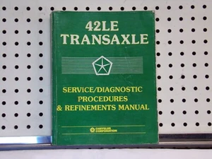 1997 MOPAR 42LE TRANSAXLE SERVICE DIAGNOSTIC Procedures & Refinements Manual - Foto 1 di 2