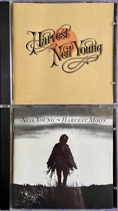 Neil Young Harvest & Harvest Moon 2 CD Lot Reprise Records Nice!! Free Shipping! - Picture 1 of 16