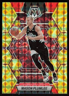 Mason Plumlee Yellow Reactive Prizm 2022-23 Panini Mosaic Basketball Card No.134 - Image 1 of 2