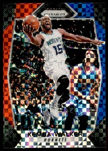 2017-18 Panini Prizm Prizms Red White and Blue #231 Kemba Walker