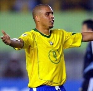 Maillot Brasilien Home 2004 Ronaldo R9 ADRIANO Ronaldinho Rivaldo Roberto Carlos
