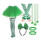 9Pcs StPatrick Day Party Costume Festival Decoration Irish National Day Dress Up