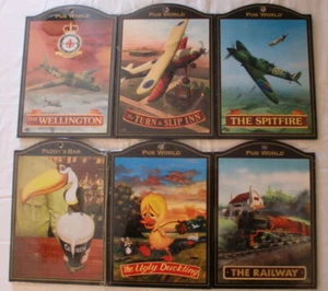 Letreros coleccionables de Pub World - Spitfire, Wellington, Guinness, etc. - Imagen 1 de 7
