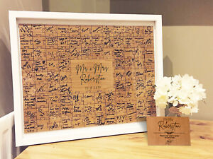 Jigsaw Guestbook Wedding Personalised Framed or Unframed - Signature Style