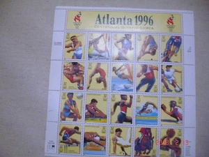 USPS Atlant Centennial Olympic Games 1996 Briefmarkenbogen - Bild 1 von 2