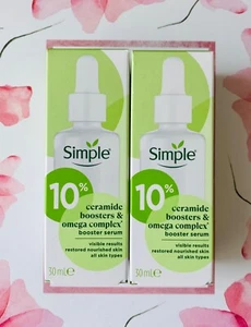 Simple 10% Ceramide Boosters & Omega Complex, Booster Serum - 30ml x 2 Bottles - Picture 1 of 5