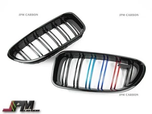 M6 Style Gloss Black M Tri Metal Color Front Grille For 12-17 BMW 640i 650i - Picture 1 of 3