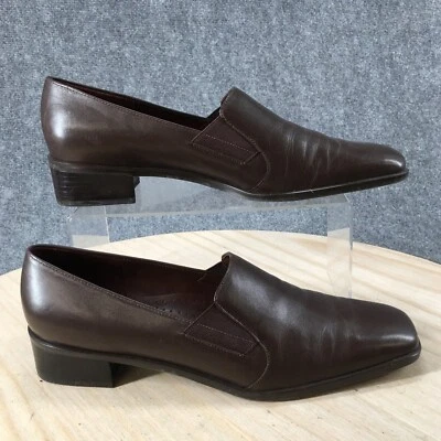 Zapatos de salón Trotters para mujer 11 N Ash punta cuadrada informales T4158-001 marrón sin cordones Foto 1 de 4