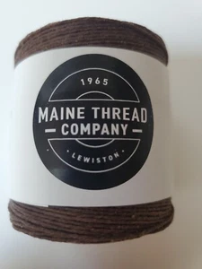 Waxed Polycord 210' Maine Thread Chestnut Brown 0.35 thick Made in USA - Picture 1 of 3