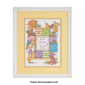 BABY DRAWERS BIRTH RECORD Counted Cross Stitch Kit #73538 By Dimensions - Picture 1 of 1