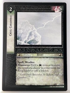 LORD OF THE RINGS TCG FELLOWSHIP 1R124 CRUEL CARADHRAS lp - Picture 1 of 1
