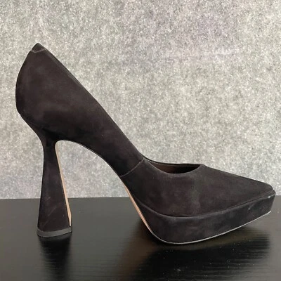 Zapatos de salón ANTHROPOLOGIE MAEVE para mujer negros plataforma gruesos acampanados talla 9,5 40 Foto 1 de 4