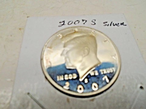 2007 S (Silver)  Kennedy Half Dollar Cover