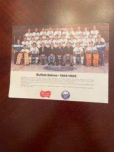Foto del equipo de hockey de la NHL 1984-85 Buffalo Sabres - EX - Imagen 1 de 1