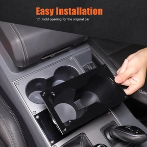 Console Cup Holder W Phone Slot For Ineos Grenadier 2020-25 Replace Glossy Black - Picture 1 of 12