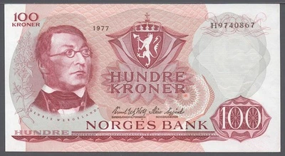 Norway 1977 - 100 Kroner P-38h +aUNC - Image 1 of 2