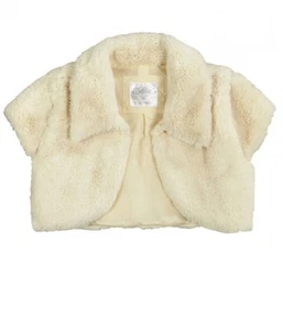 Justice Girls Faux Fur Bolero Jacket - Picture 1 of 5