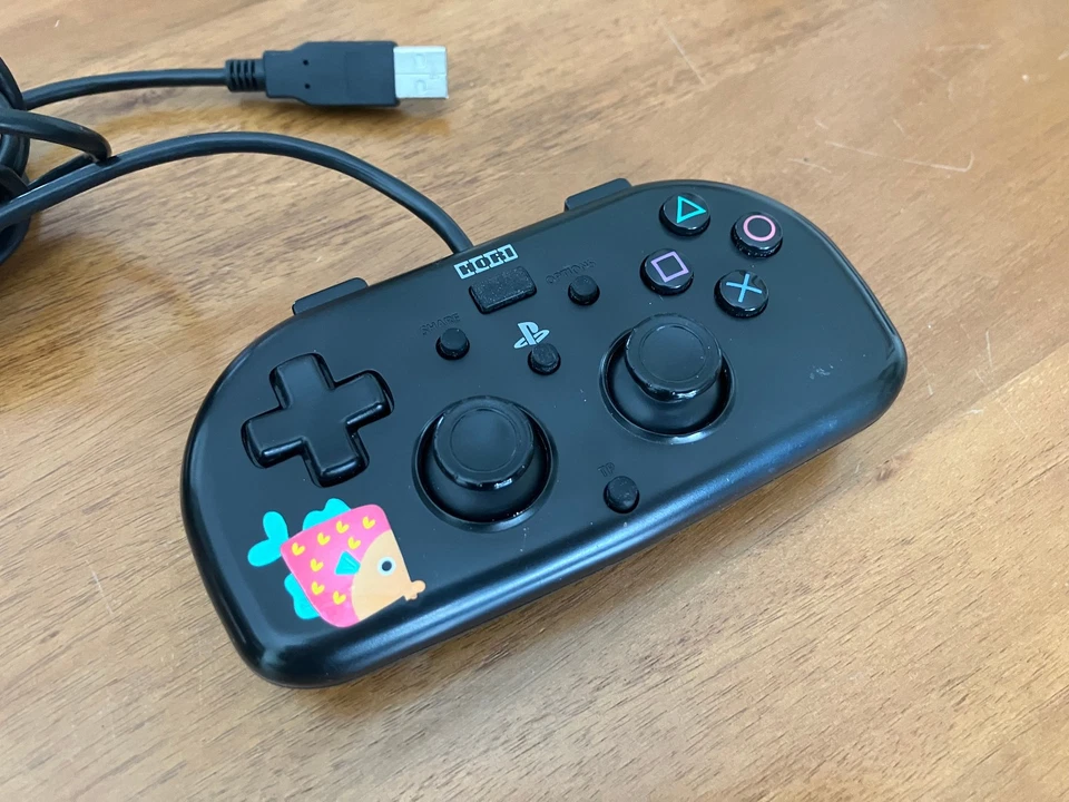 Hori Mini Gamepad con Cable para PlayStation 4 PS4 - Controlador PS4-100U Negro Probado Foto 1 de 1