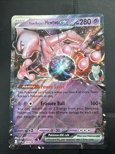 Team Rocket's Mewtwo ex 205 Sv: Scarlet & Violet Promo Cards Holo 🔥Oversize🔥 - Picture 1 of 2