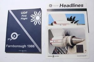 1986 General Electric UDF First Flight Prospekt Flugzeug Fan Motor NASA Fotos - Bild 1 von 18