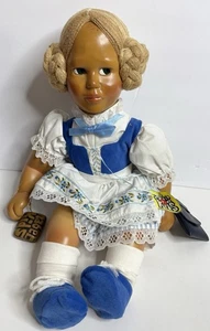 Bambola Naber Kids Christina occhi grandi capelli biondi vintage da collezione con etichette rara - Foto 1 di 7