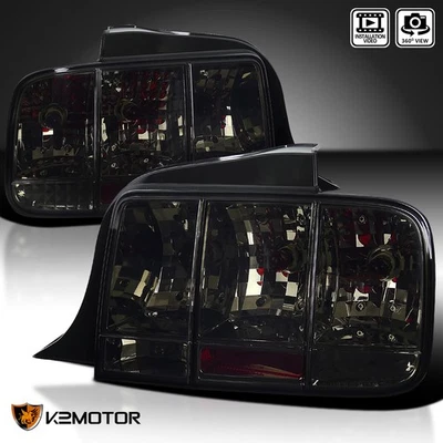 Smoke Fits 2005-2009 Ford Mustang Sequential Signal Tail Lights Brake Lamps Foto 1 de 4