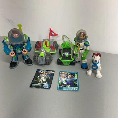 Fisher Price PLANET HEROES Figura Tierra ACE Monopatín Mattel 2006 Tarjeta Foto 1 de 4