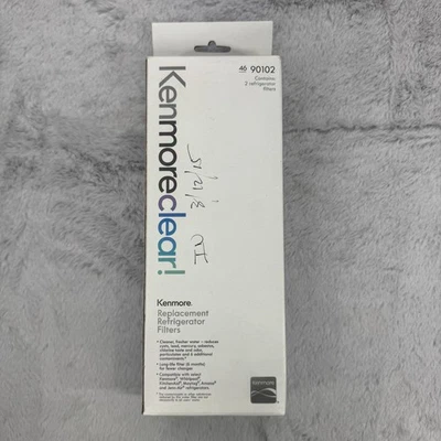 Kenmore 90102 Refrigerator Water Filter Replacement Brand New 2 Pack - Image 1 of 4